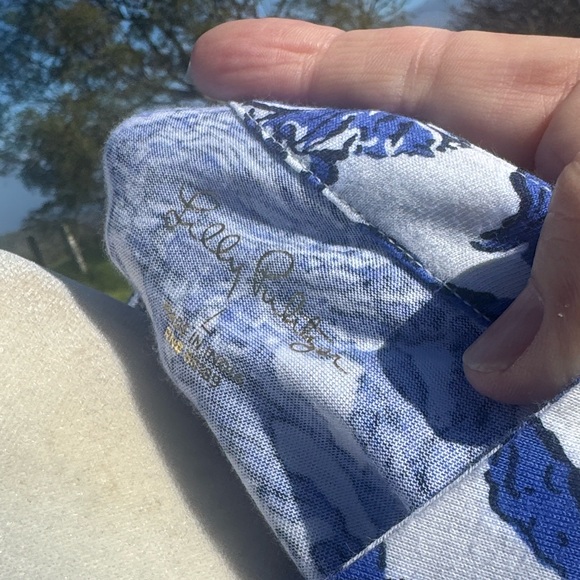 Lilly Pulitzer Alyssa A Line Cotton Dress Deeper Coconut Ride With Me Ruffle L - Picture 10 of 11